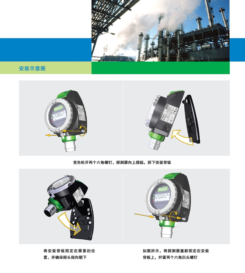 梅思安固定式氣體檢測(cè)儀10112329 Prima XP氫氣探測(cè)器圖片2