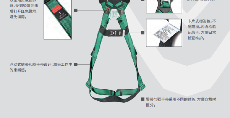 梅思安10205395V-FORM系列優(yōu)越型中號(hào)安全帶圖5