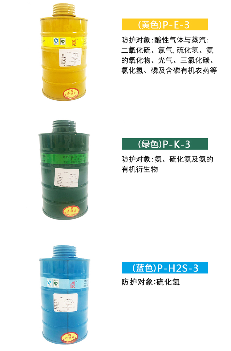 普達P-H2S-3 8號濾毒罐圖3