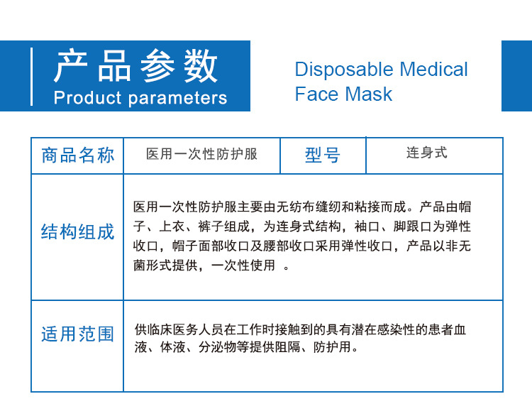 海迪科醫(yī)用一次性防護服圖片1