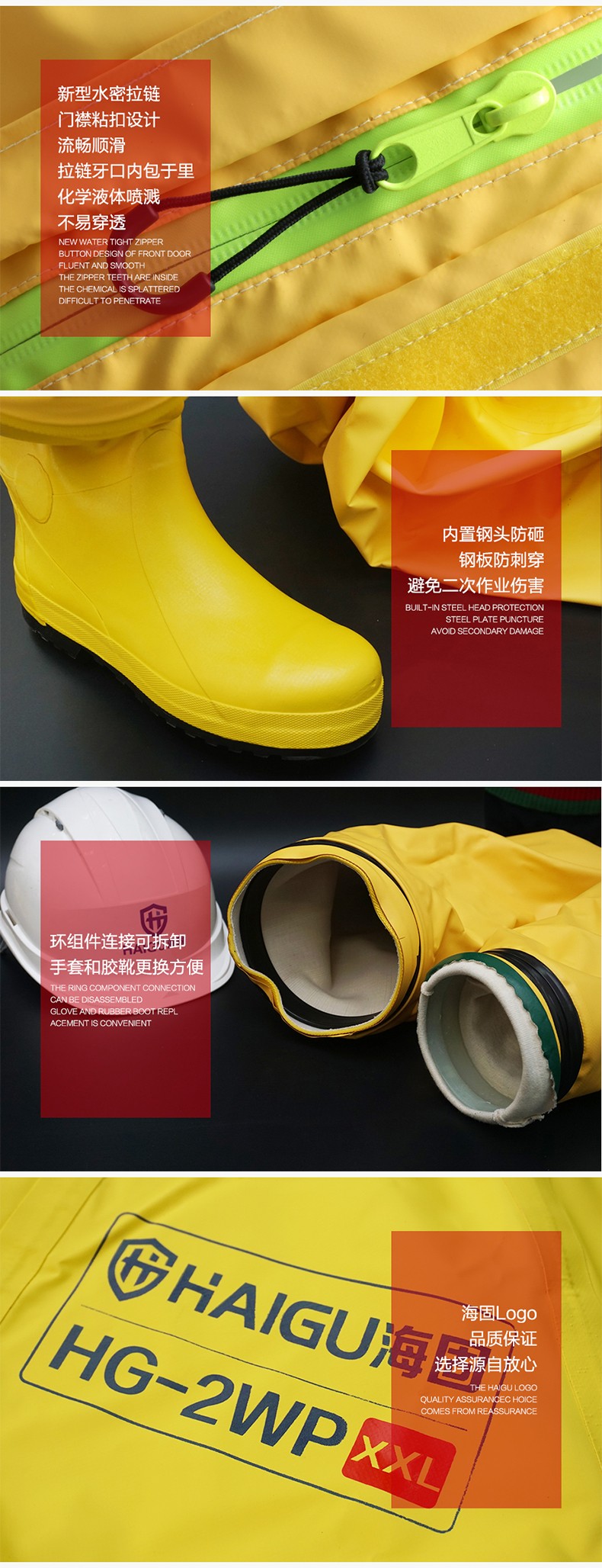 海固HG-2WP半封閉輕型防化服 外置二級(jí)防化服圖片3