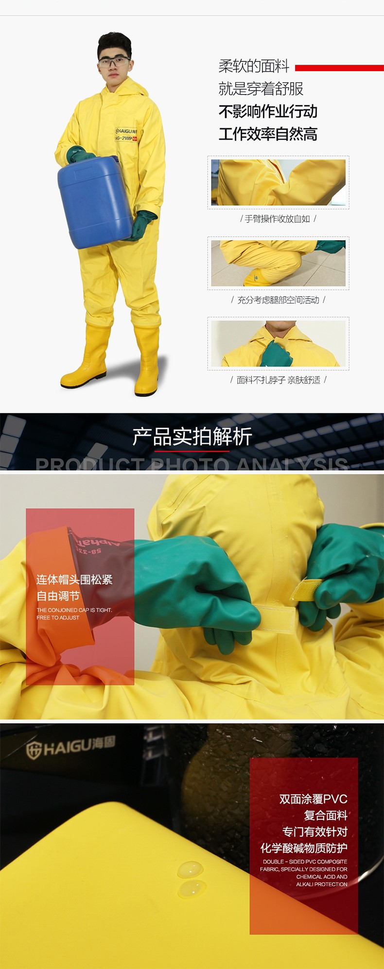 海固HG-2WP半封閉輕型防化服 外置二級(jí)防化服圖片2