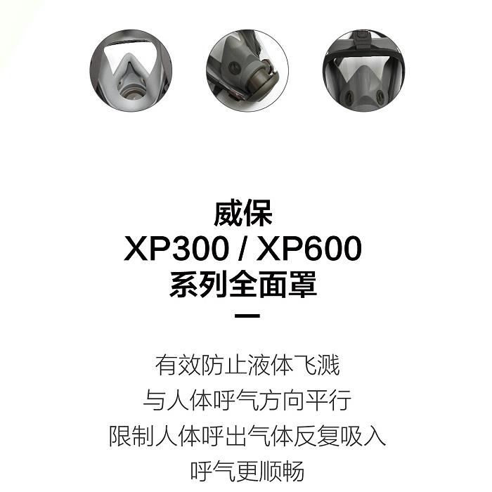 華信威保小金罩XP300B防塵防毒過(guò)濾全面罩圖片1