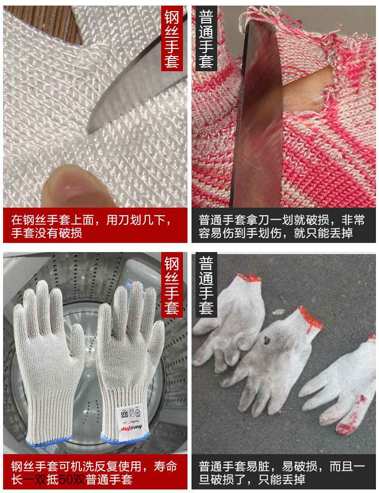 bestop倍護F5145鋼絲5級防割手套圖片3