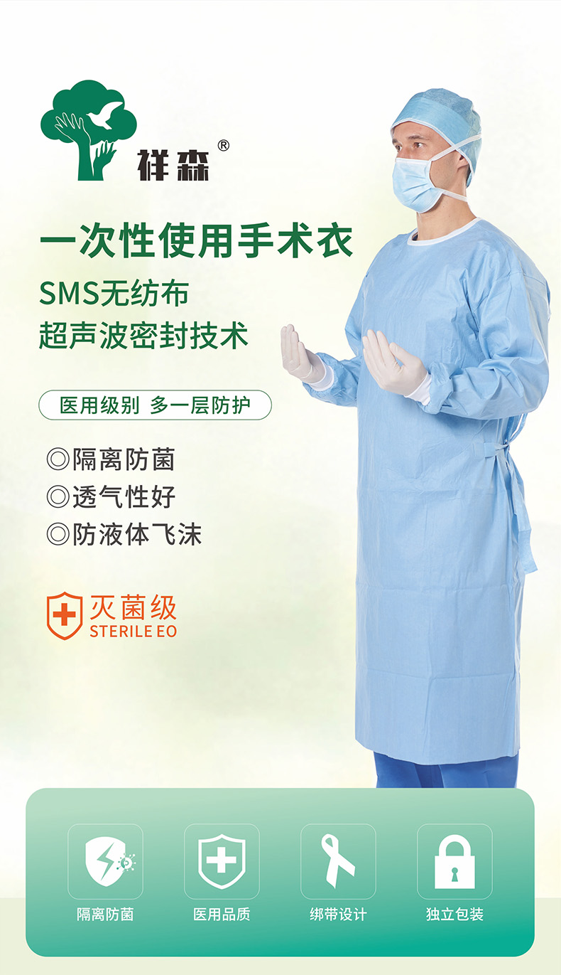 祥森一次性使用手術(shù)衣
