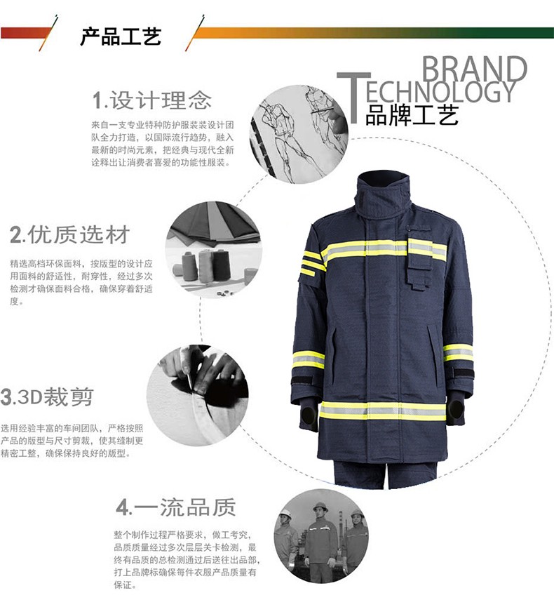 優(yōu)普泰國標17式消防員滅火指揮服02