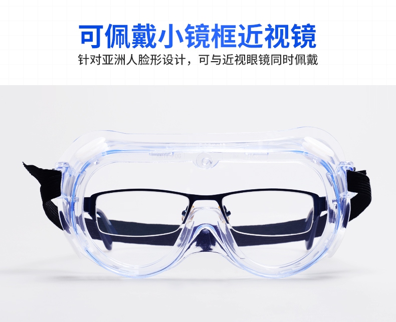 3M1621AF護(hù)目鏡可與近視眼鏡同時(shí)佩戴