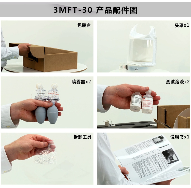 3M FT-30定性適合性檢驗(yàn)工具整套配件