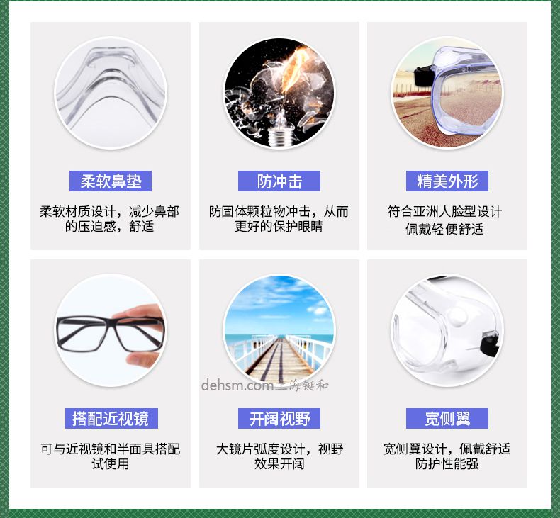 雷克蘭G1510護(hù)目鏡柔軟鼻墊，防沖擊，外形精美，寬側(cè)翼