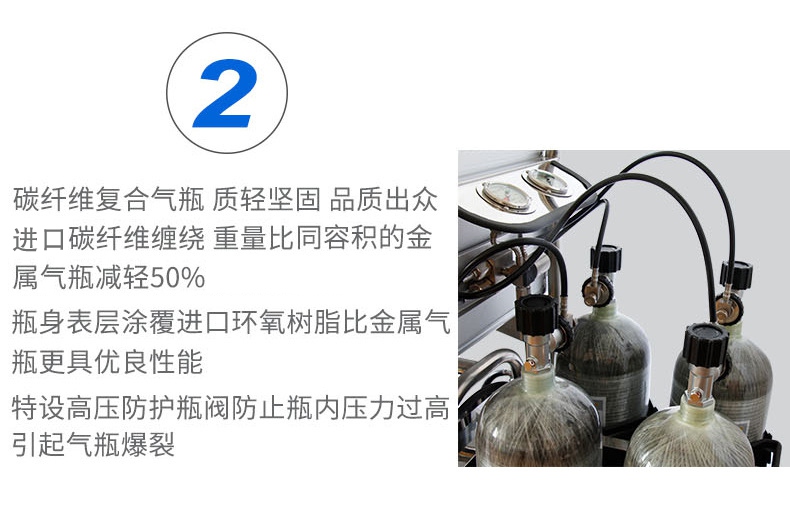 CHZK4/9F/30車載立式四瓶移動(dòng)供氣源碳纖維復(fù)合氣瓶